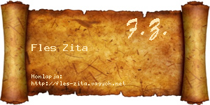 Fles Zita névjegykártya